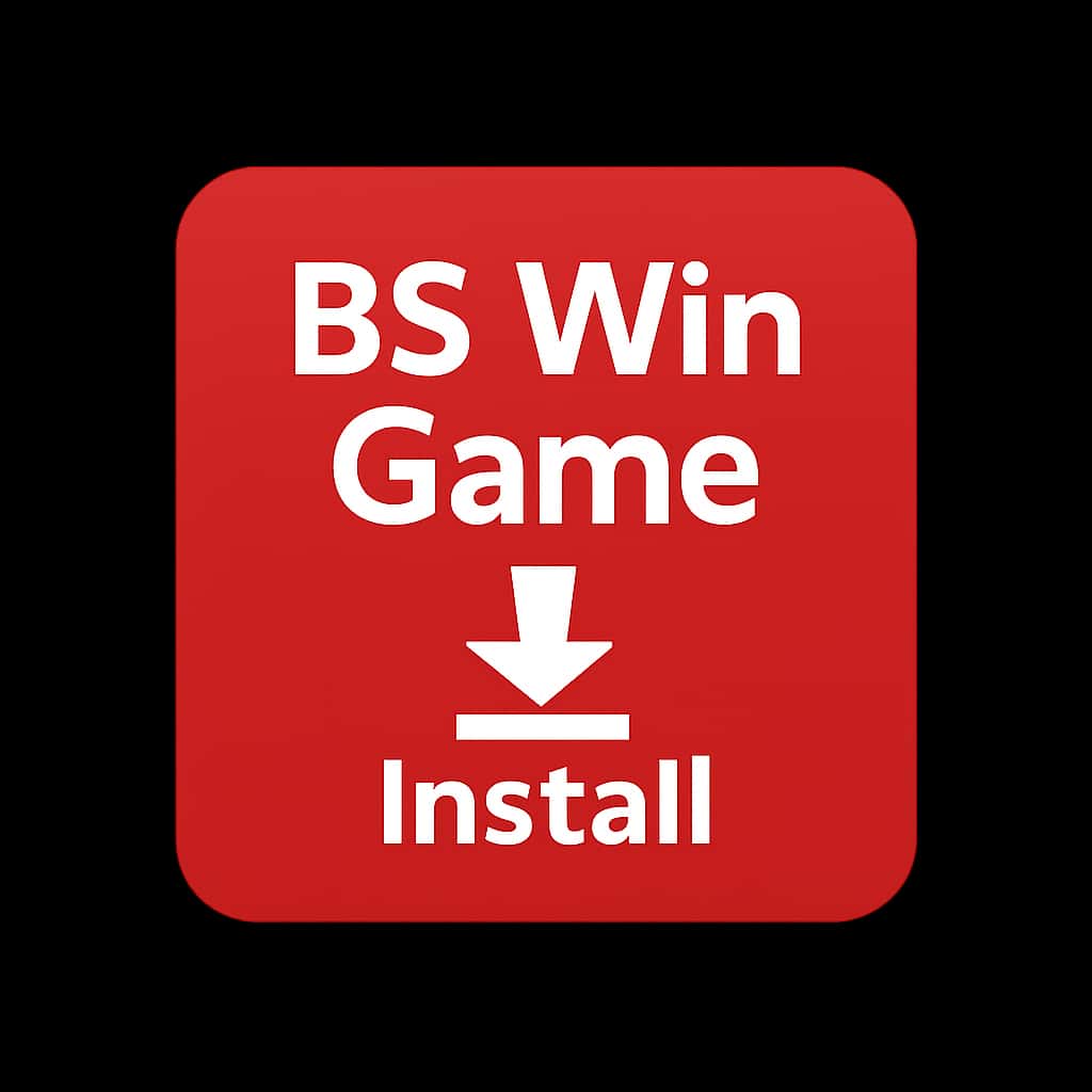 Icon representing the installation guide for BS Win Game.