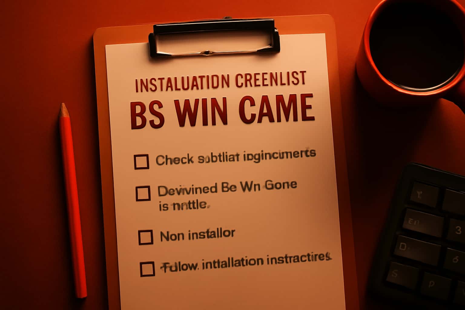 An informative visual depicting the installation process for BS Win Game.
