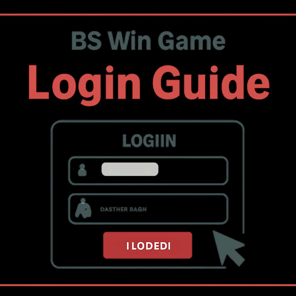 A diagram illustrating the login process for BS Win Game.