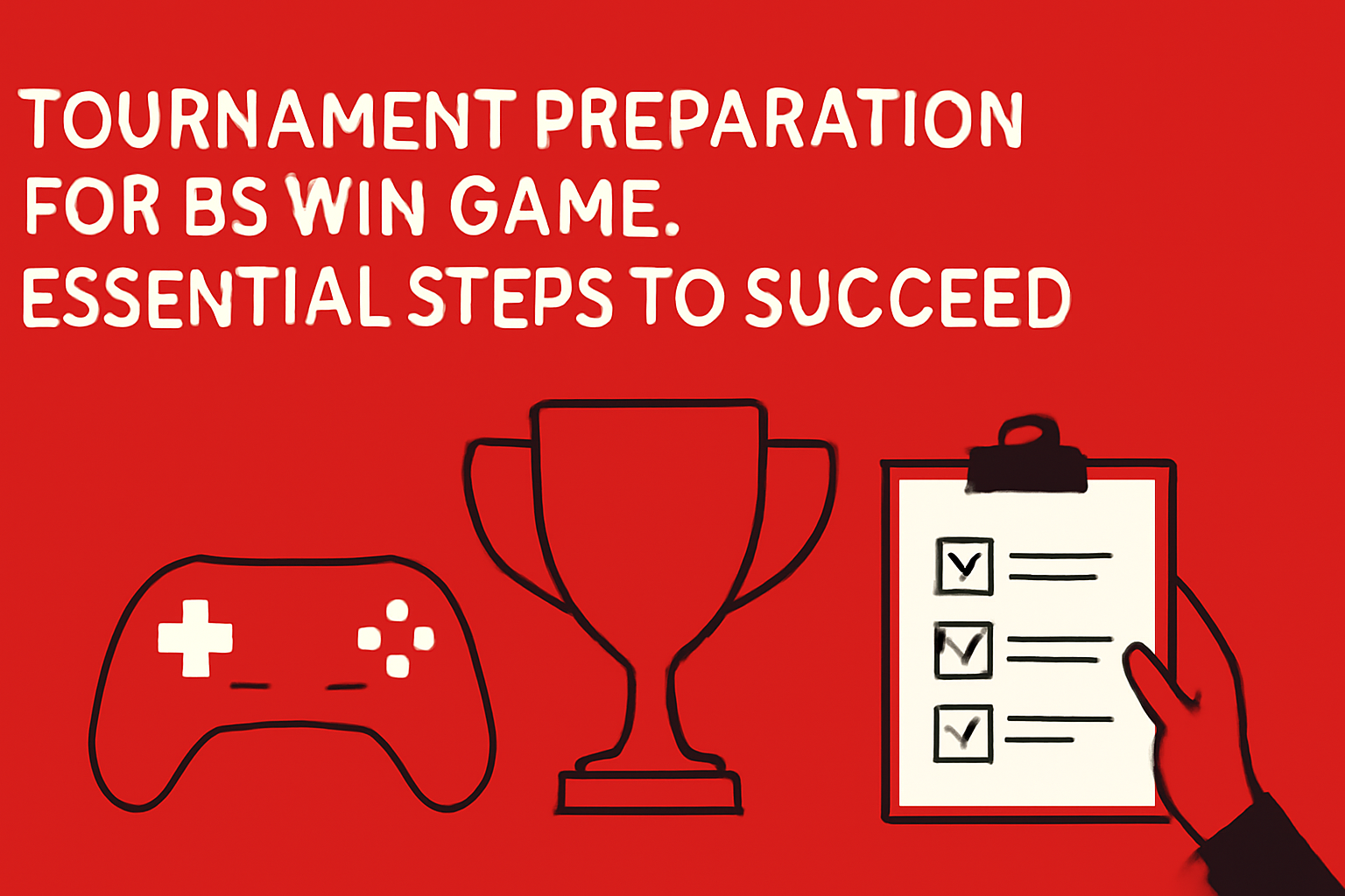 An informational scene illustrating the usage of BS Win Game on a tablet.