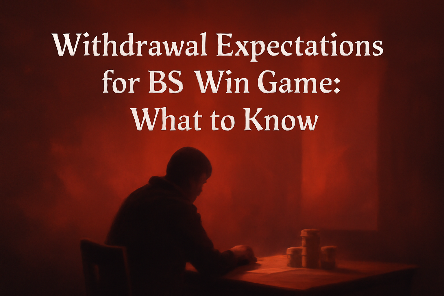 Informative scene showcasing the BS Win Game app on an Android device.