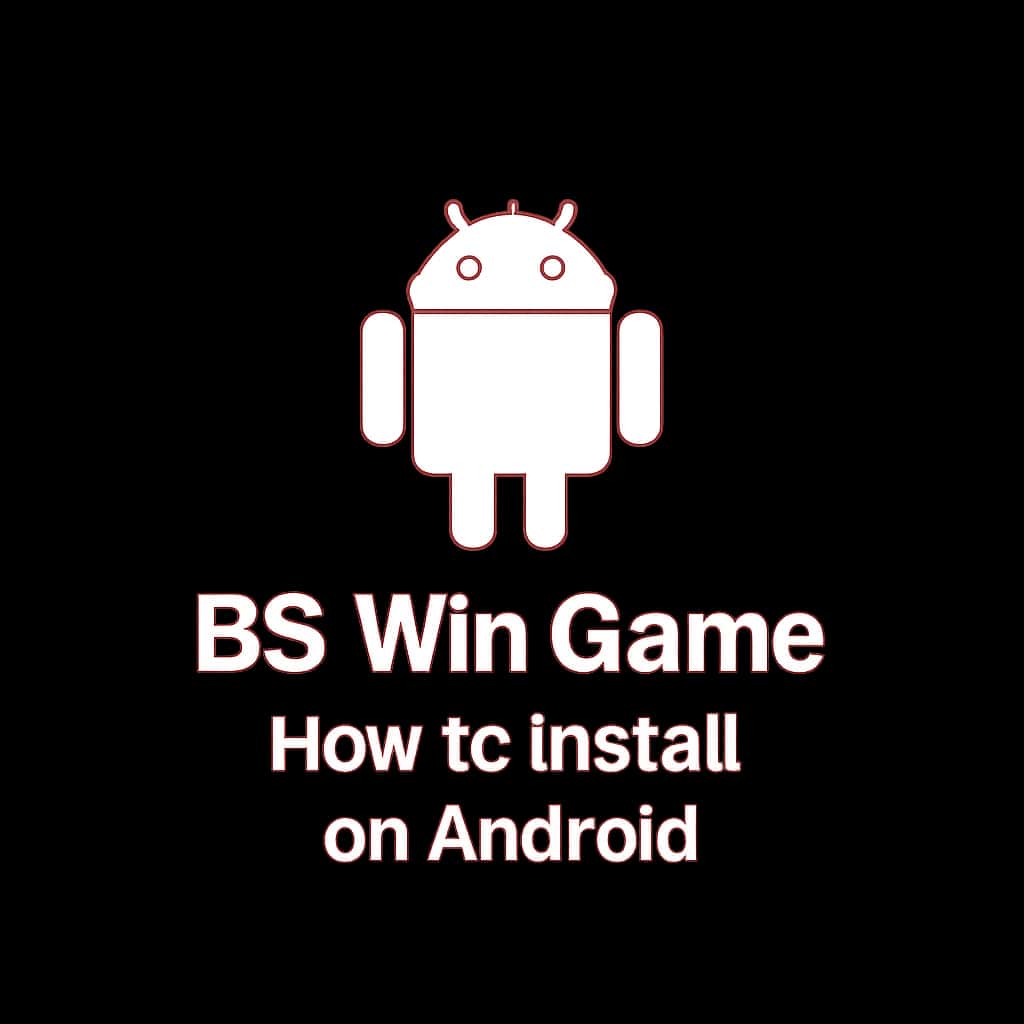 A badge illustration for the BS Win Game installation guide.