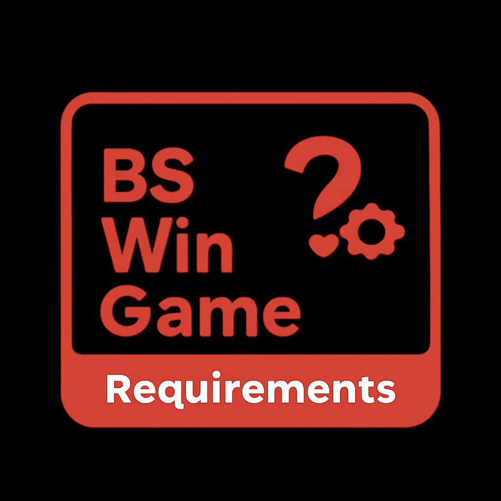Icon representing BS Win Game Requirements in a minimalist style.