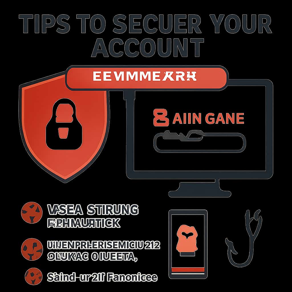 Diagram illustrating steps for securing BS Win Game account.