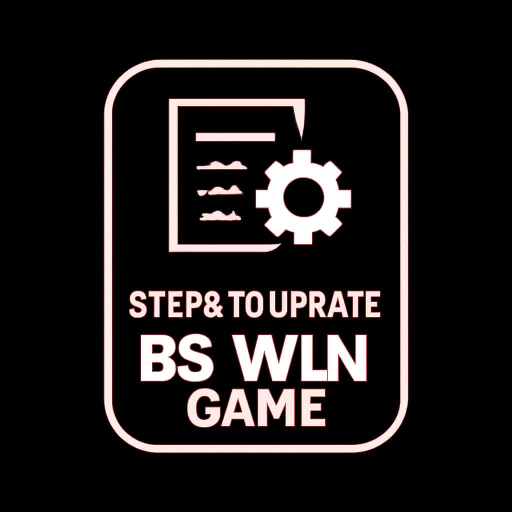 A badge symbolizing the guidance for updating BS Win Game.